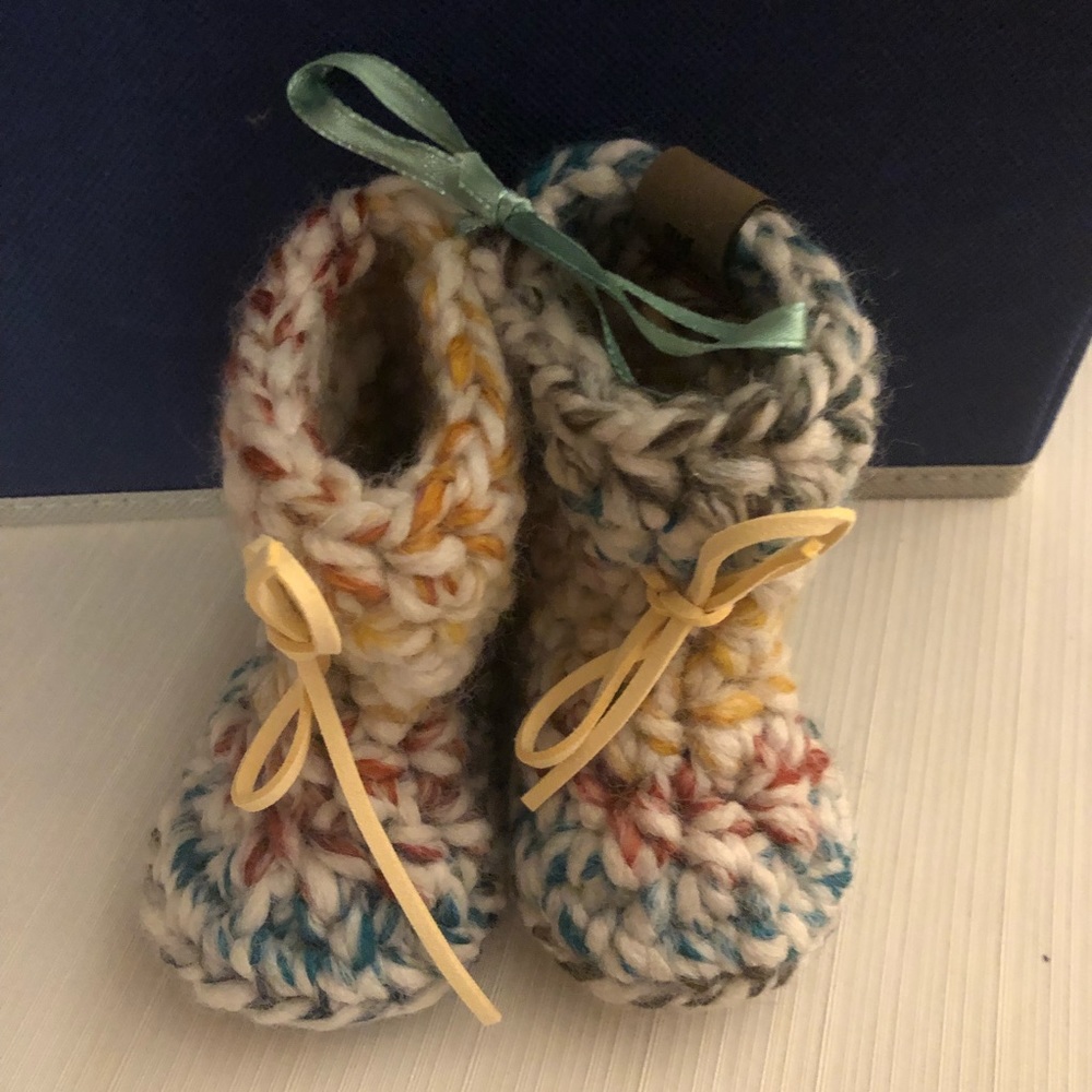 🆕 Handmade 6 month Baby Booties